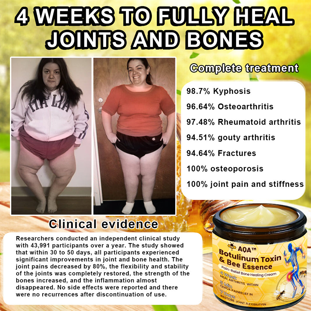 Final Day 79% OFF 🔥AQA™ Botulinum & Bee Essence Pain-Relief Bone Healing Cream