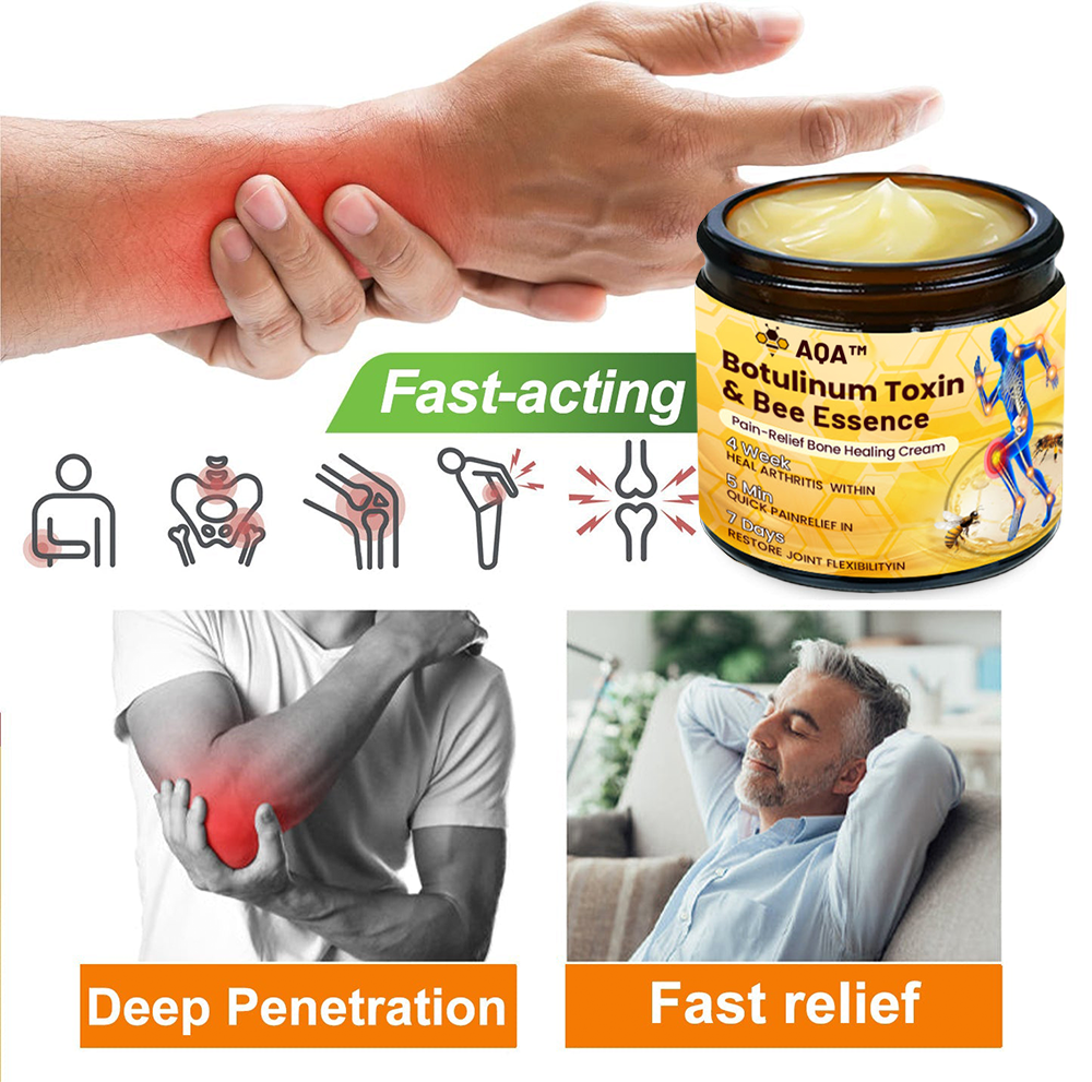 Final Day 79% OFF 🔥AQA™ Botulinum & Bee Essence Pain-Relief Bone Healing Cream