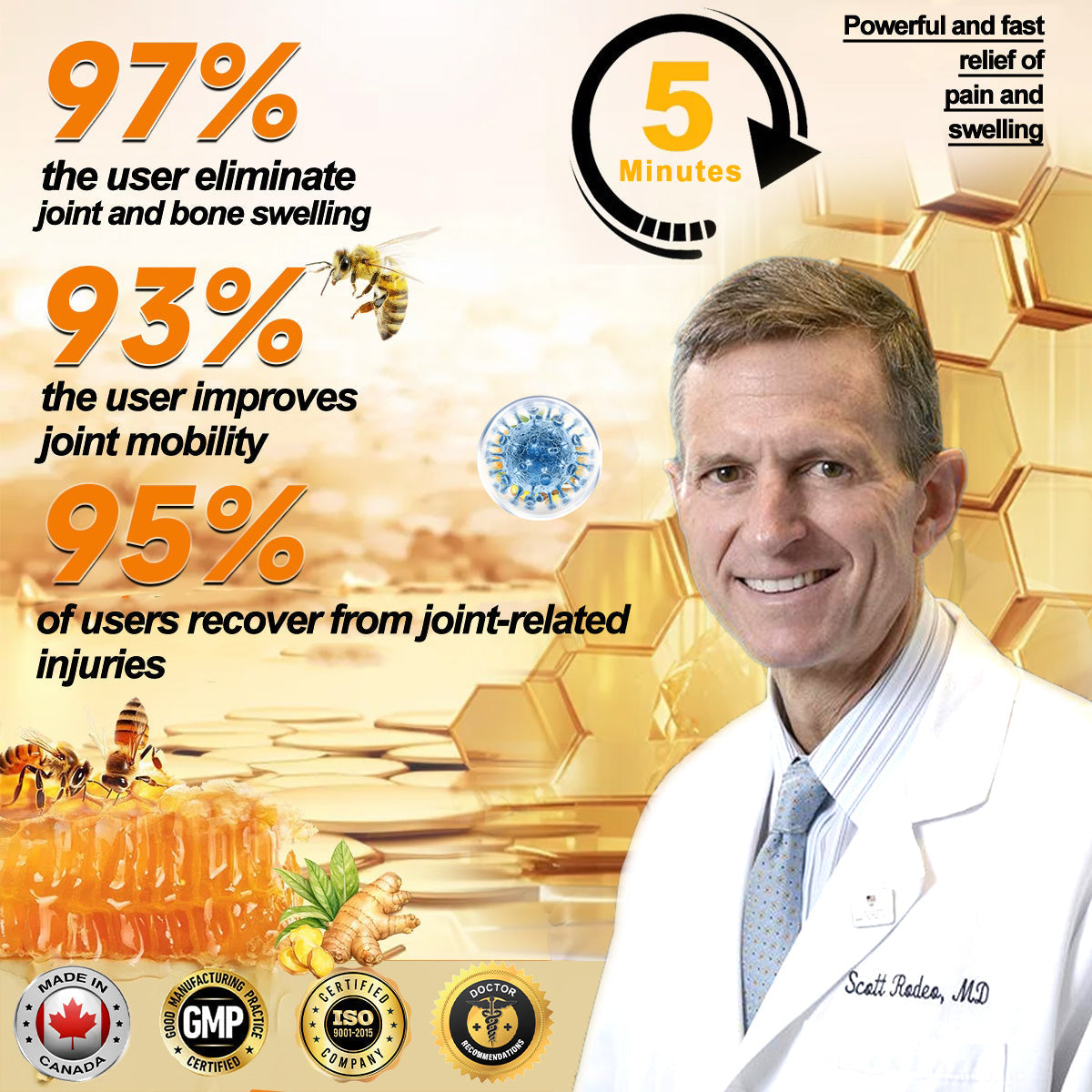 Final Day 79% OFF 🔥AQA™ Botulinum & Bee Essence Pain-Relief Bone Healing Cream