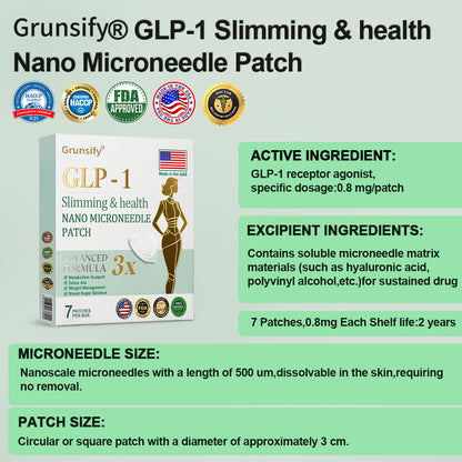 80% OFF Final Hours | Grunsify® NIDDK-Tirzepatide Nano Microneedle Patch – FDA Certified Weight Loss Solution