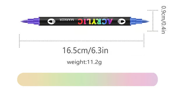 🎨Christmas Sale $19.99🔥 Dual Tip Acrylic Paint Markers - 24/48/72 Colors