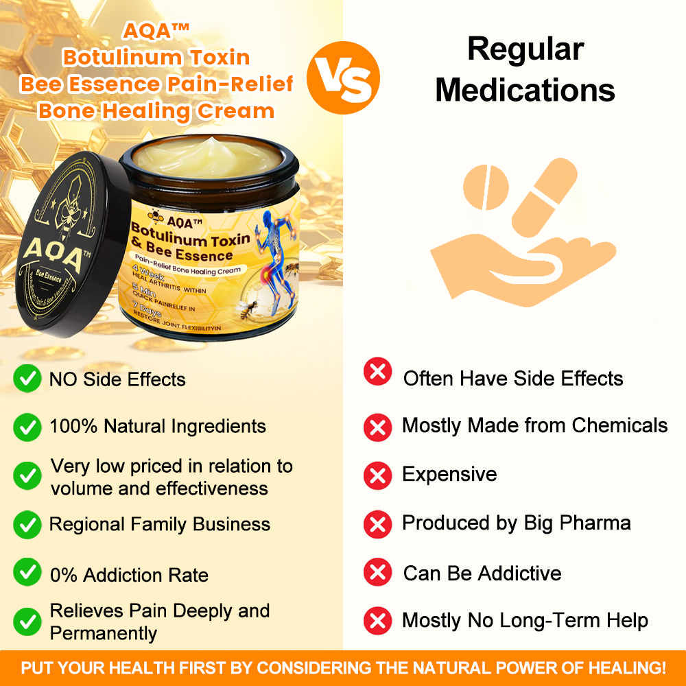 Final Day 79% OFF 🔥AQA™ Botulinum & Bee Essence Pain-Relief Bone Healing Cream